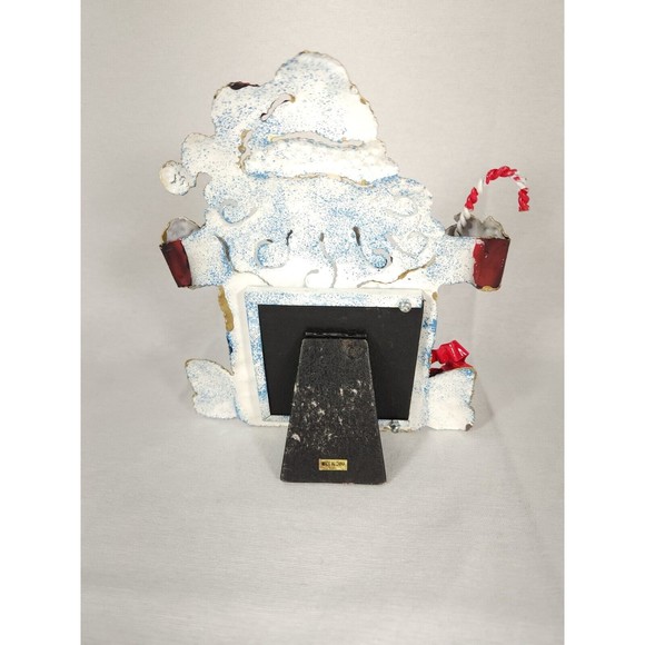 Christmas glitter Santa Metal Photo Frame for small or wallet photo 2.5x2.5 - Picture 2 of 12